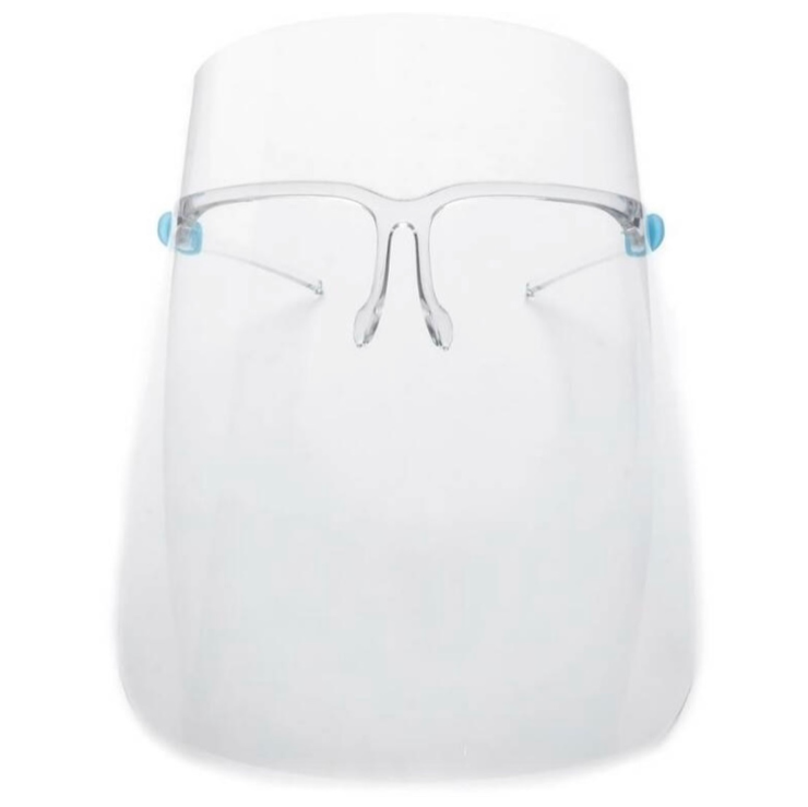 50x Face Shield met bril montuur