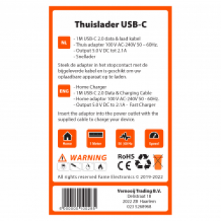 Fame Electronics Thuislader USB-C