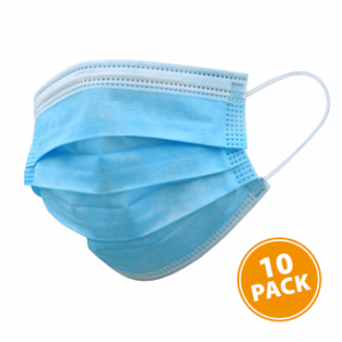 200x Sansie Care Type IIR Medische Mondkapje 10-Pack Blauw 