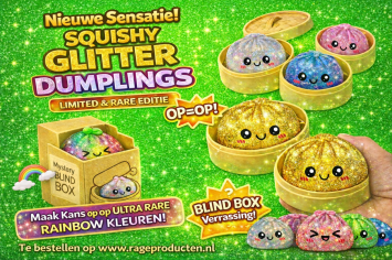 48x GLITTER Squishy Surprise Dumplings